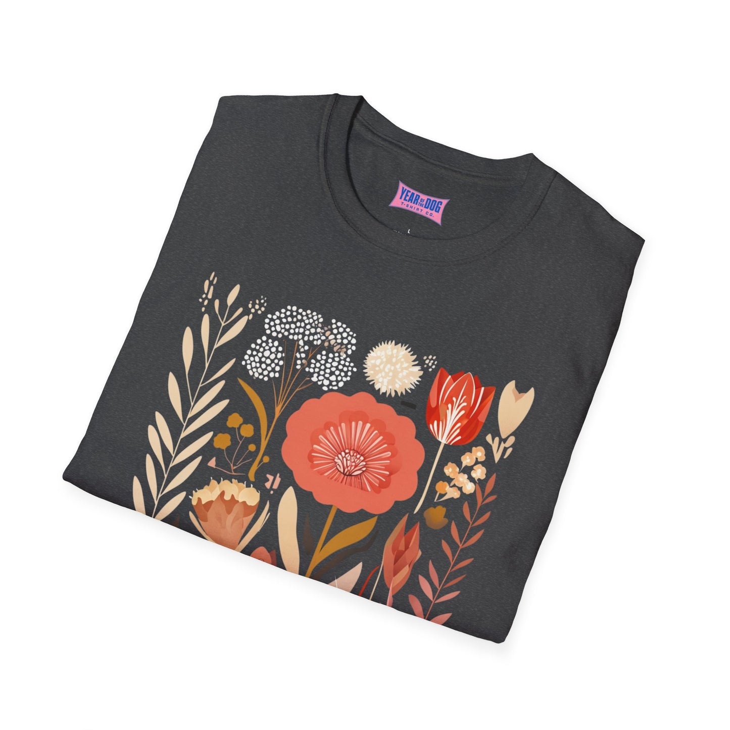 Floral Barely Tolerable unisex Softstyle T-Shirt - Casual Spring Vibes