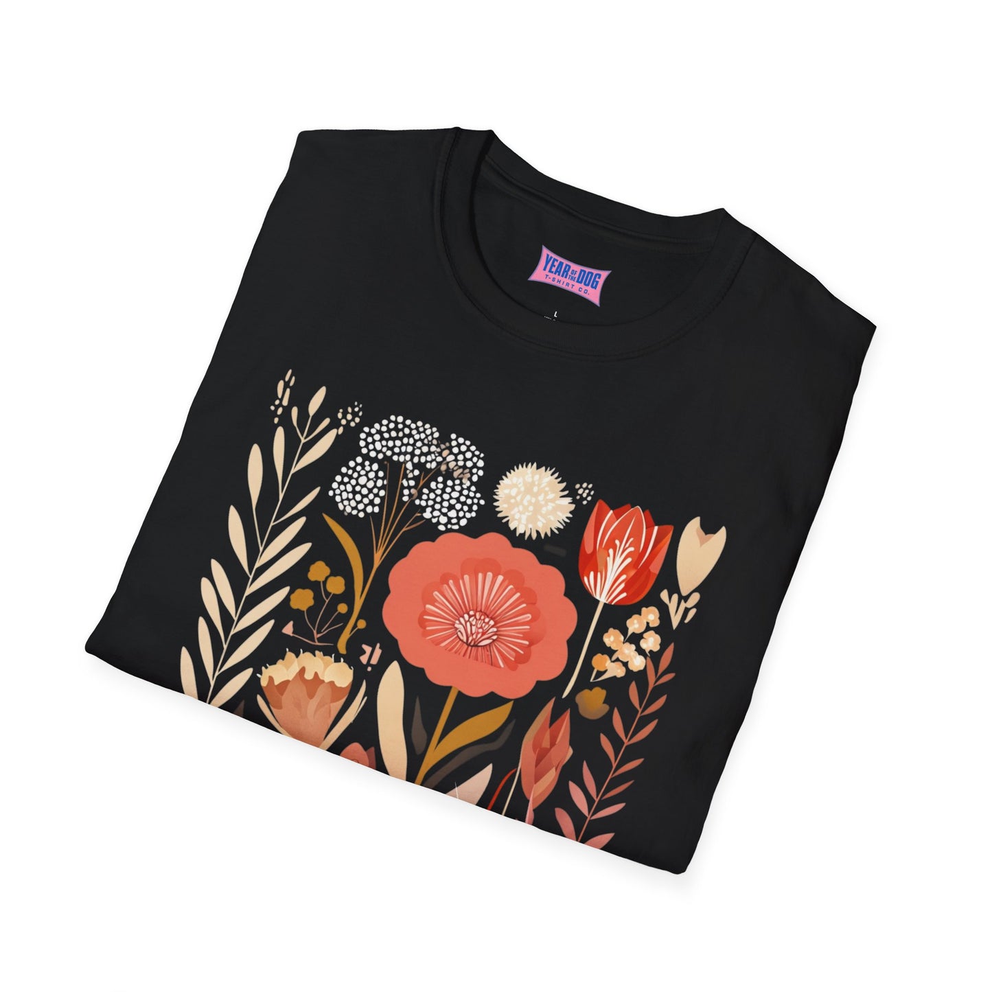 Floral Barely Tolerable unisex Softstyle T-Shirt - Casual Spring Vibes