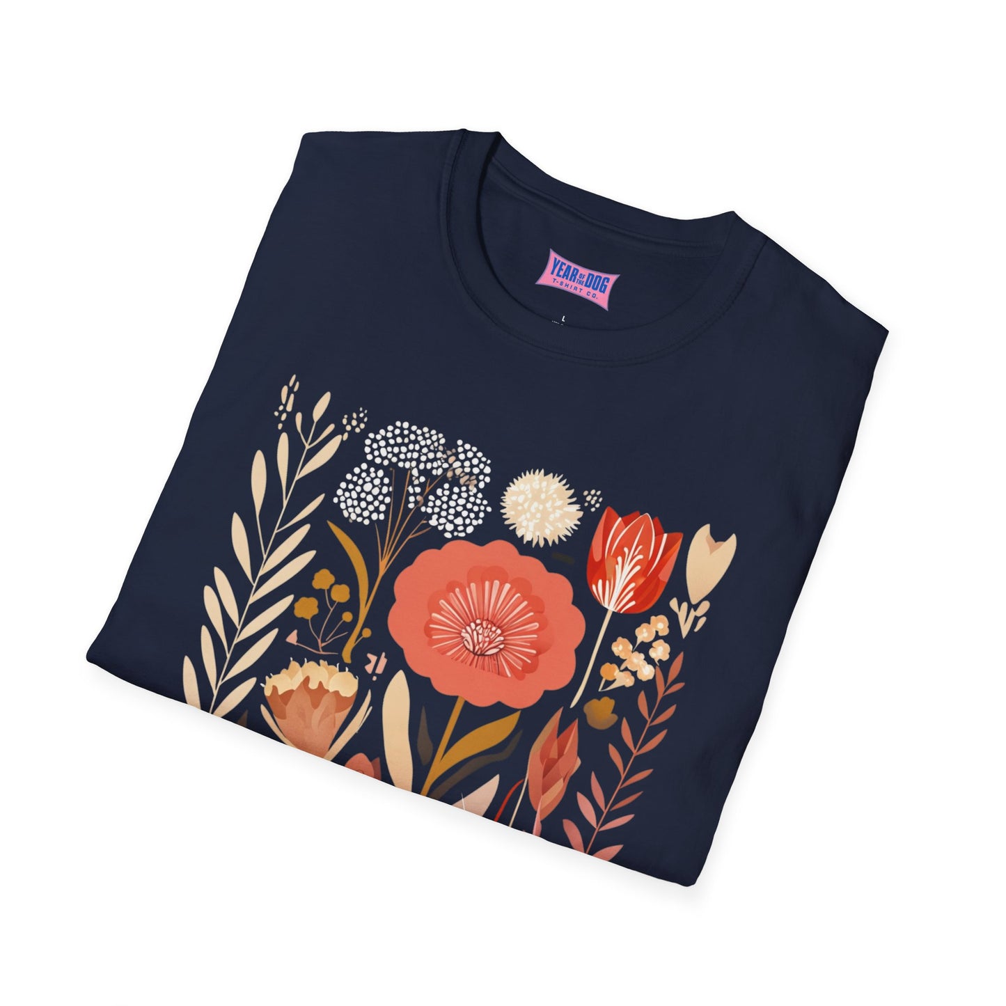 Floral Barely Tolerable unisex Softstyle T-Shirt - Casual Spring Vibes