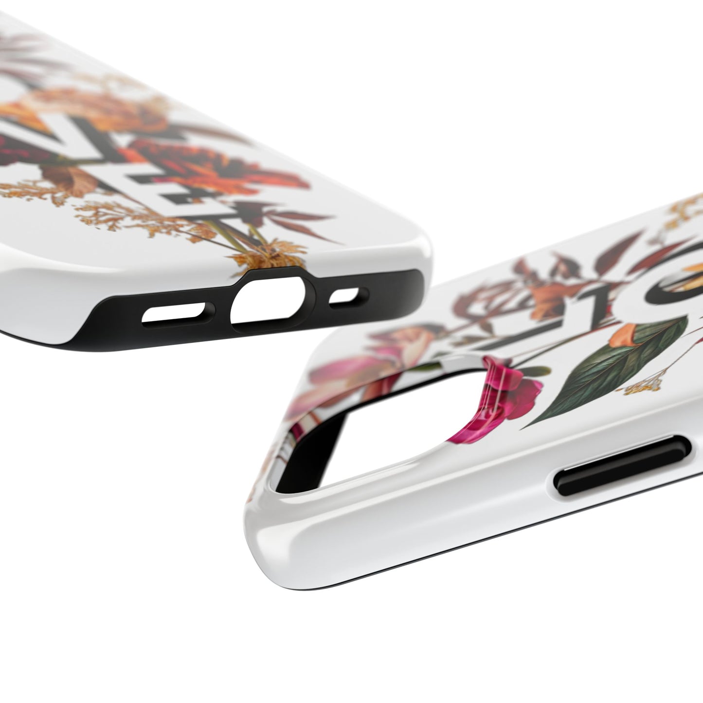 Floral Love Tough Phone Case | Elegant & Durable Protection