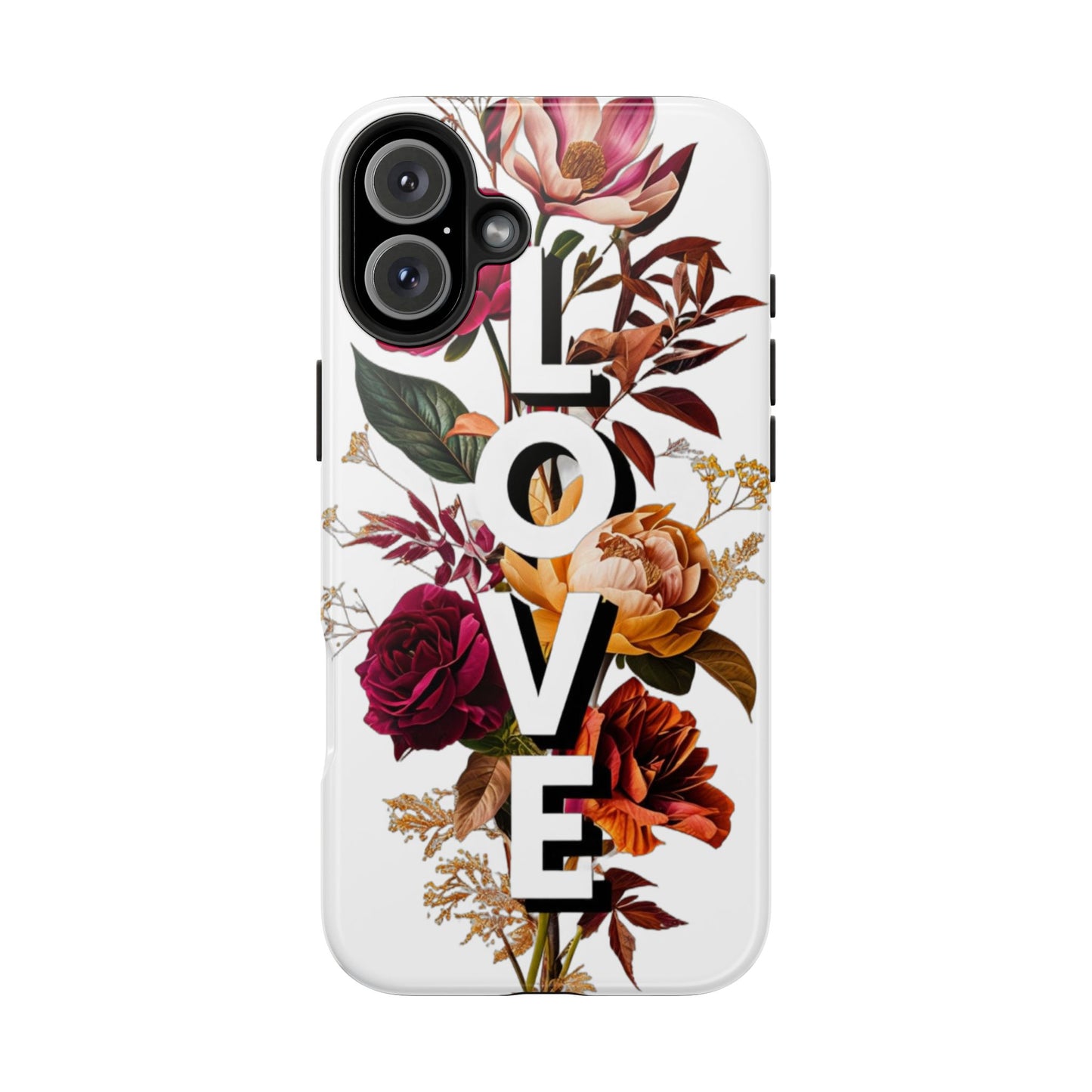 Floral Love Tough Phone Case | Elegant & Durable Protection