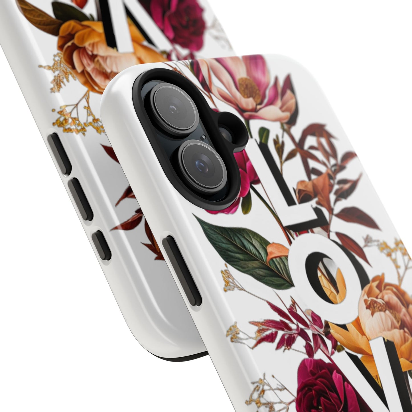 Floral Love Tough Phone Case | Elegant & Durable Protection