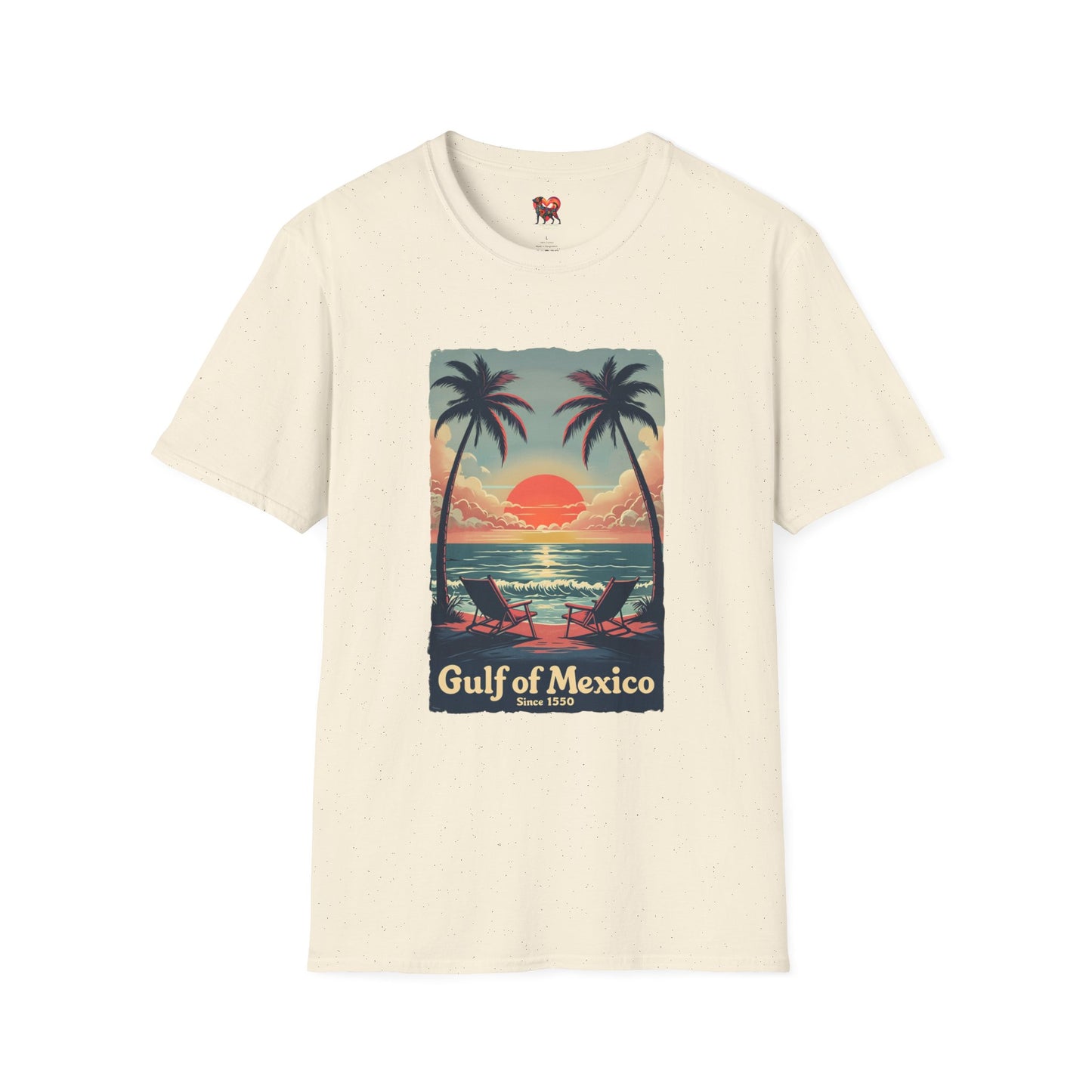 Vintage Gulf of Mexico Unisex Softstyle T-Shirt - Retro Beach Vibe
