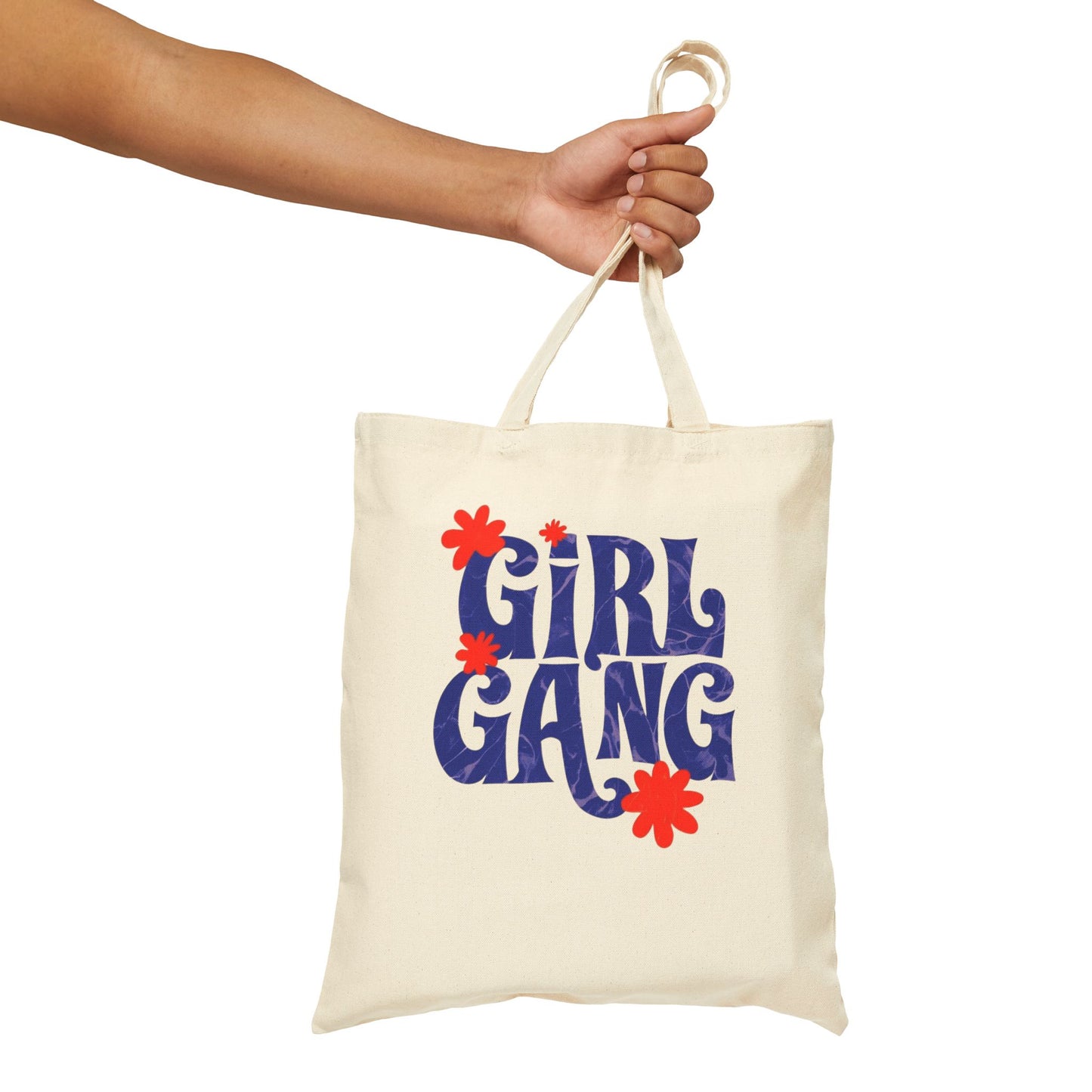 Girl Gang Cotton Canvas Tote Bag – Stylish & Eco-Friendly Carryall for Empowered Women