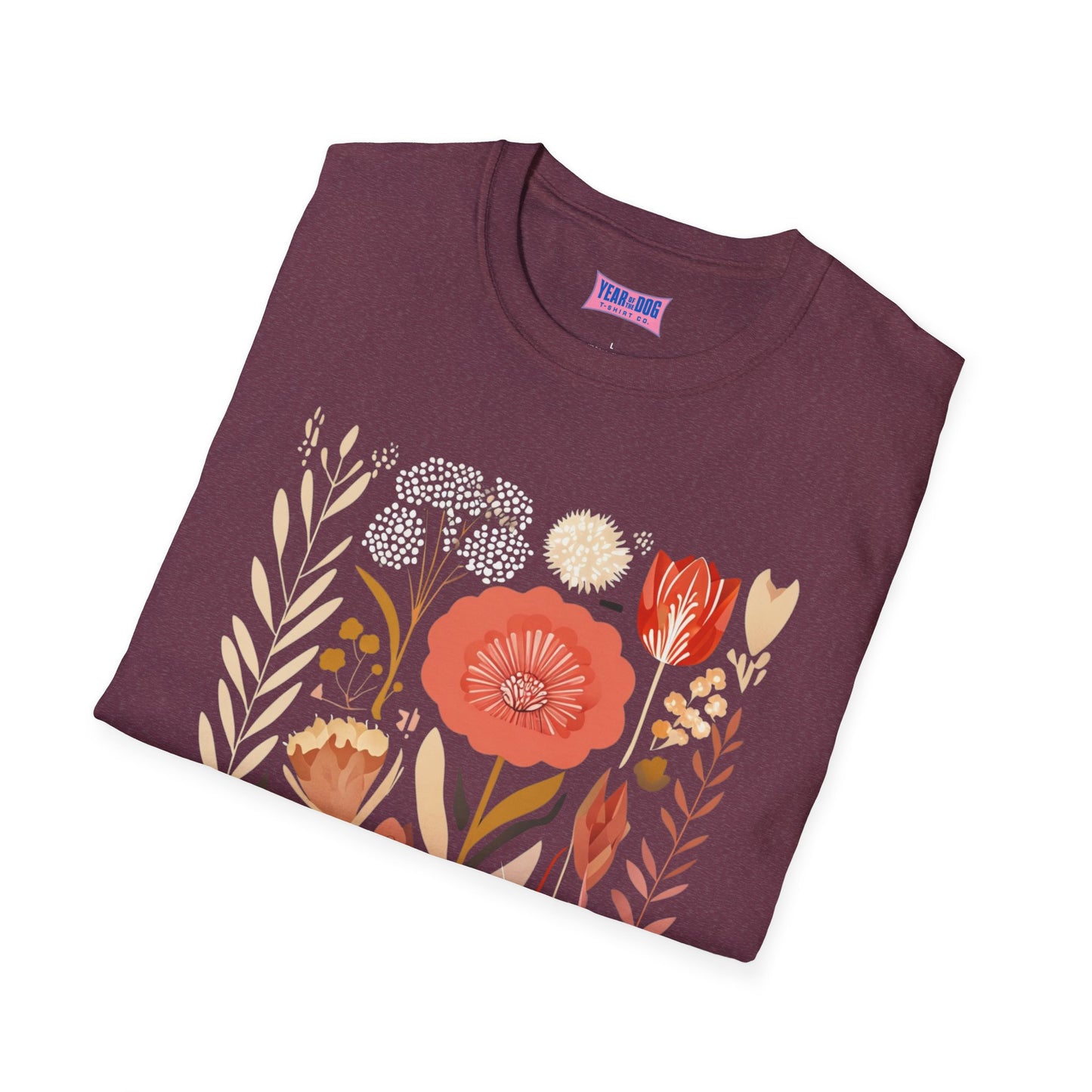 Floral Barely Tolerable unisex Softstyle T-Shirt - Casual Spring Vibes