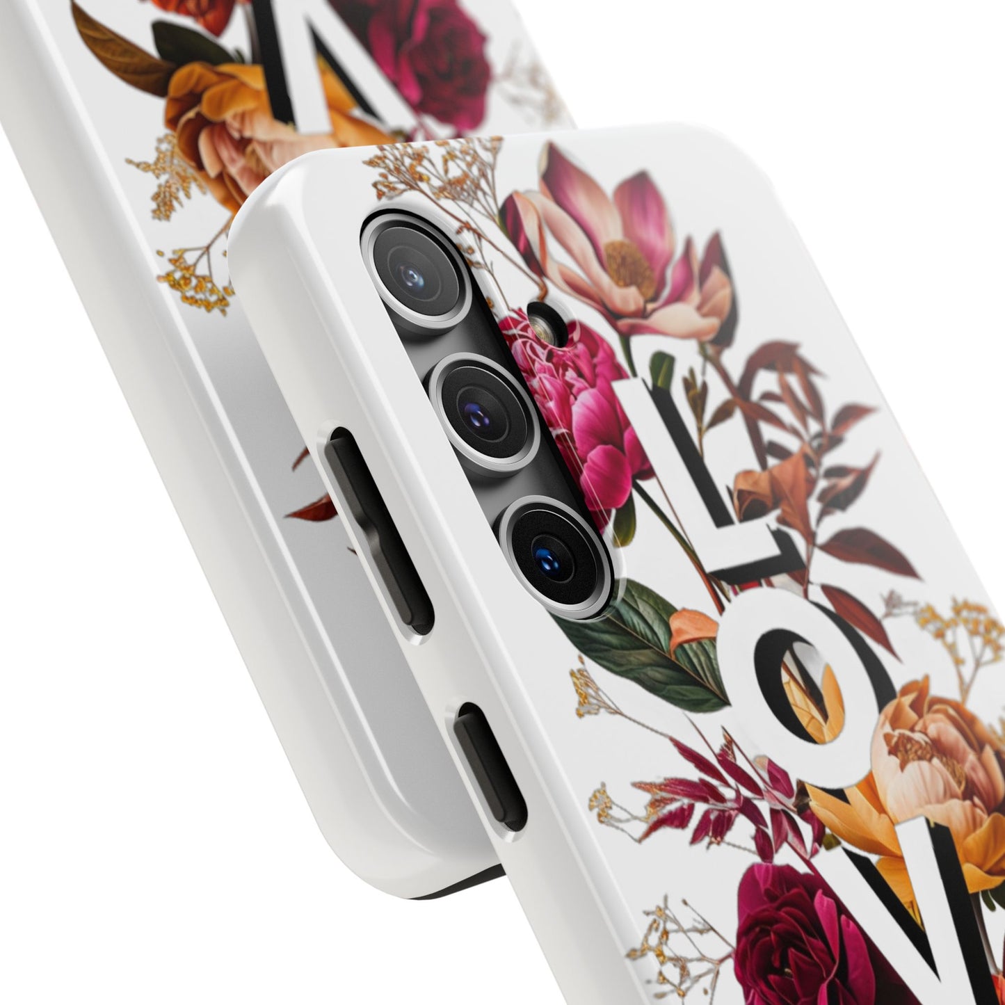 Floral Love Tough Phone Case | Elegant & Durable Protection
