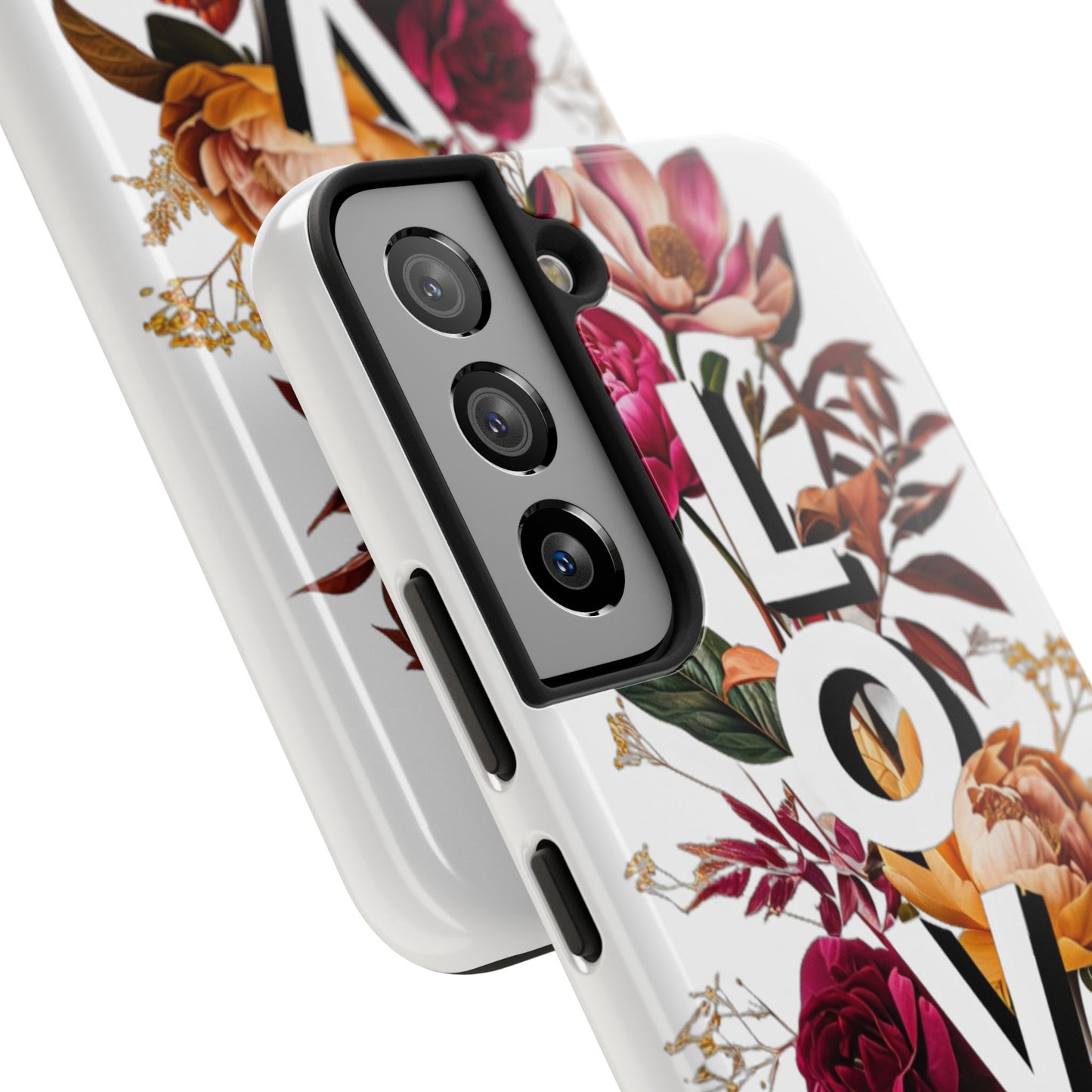 Floral Love Tough Phone Case | Elegant & Durable Protection