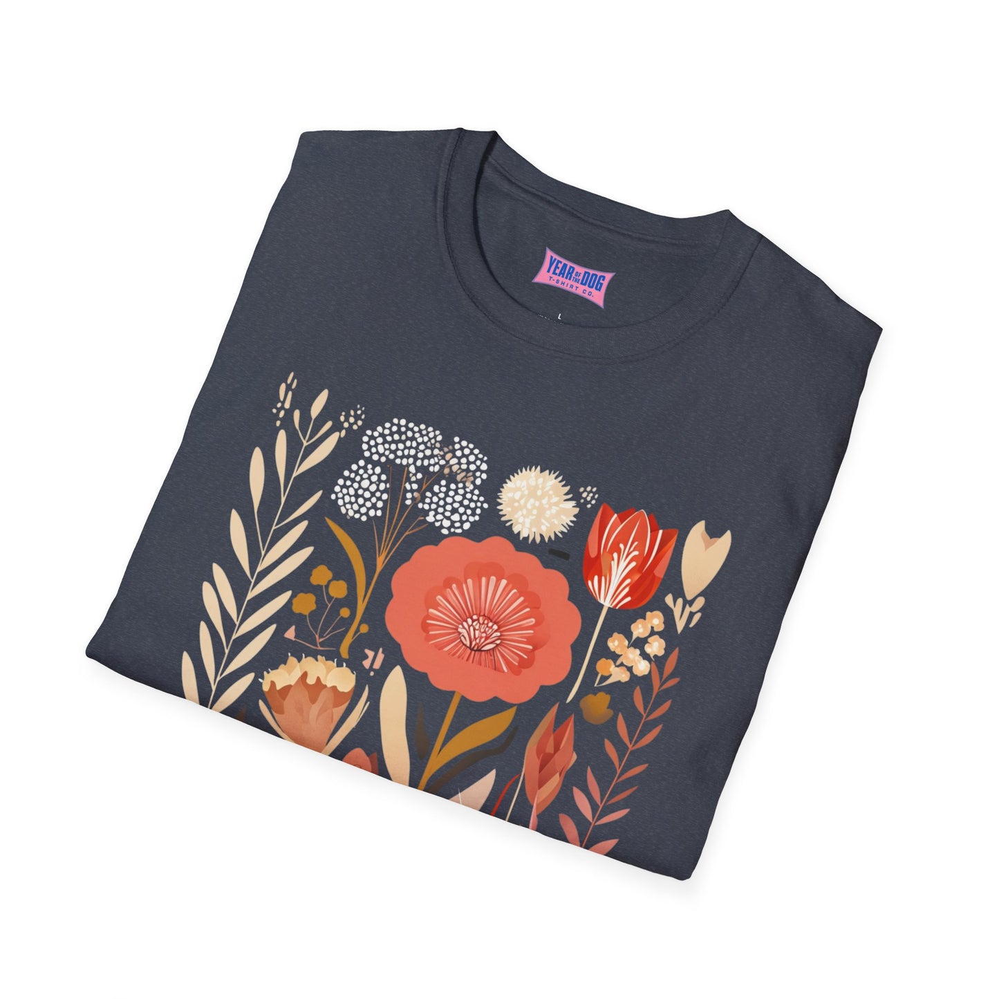 Floral Barely Tolerable unisex Softstyle T-Shirt - Casual Spring Vibes