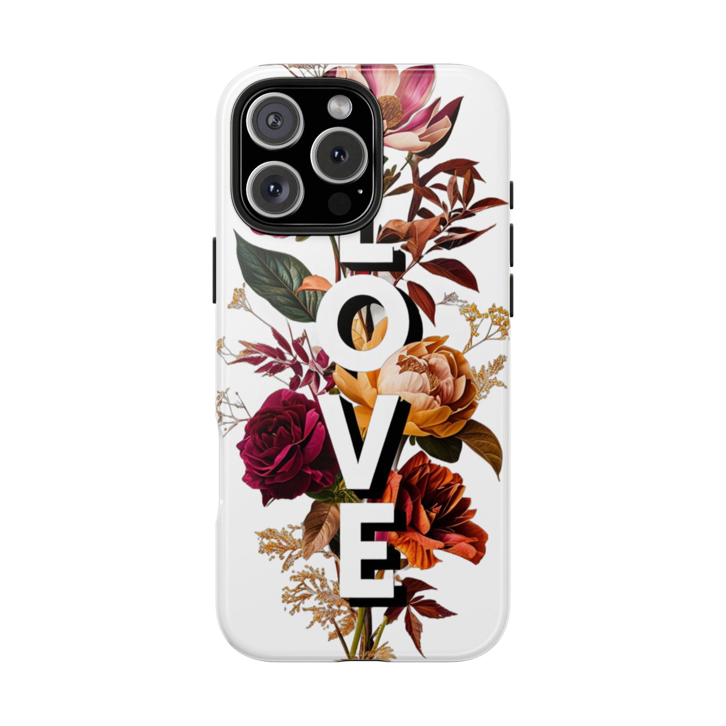 Floral Love Tough Phone Case | Elegant & Durable Protection