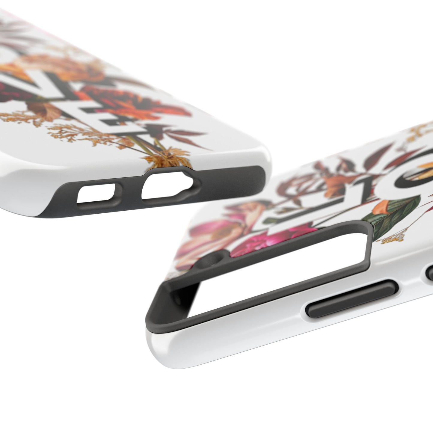 Floral Love Tough Phone Case | Elegant & Durable Protection