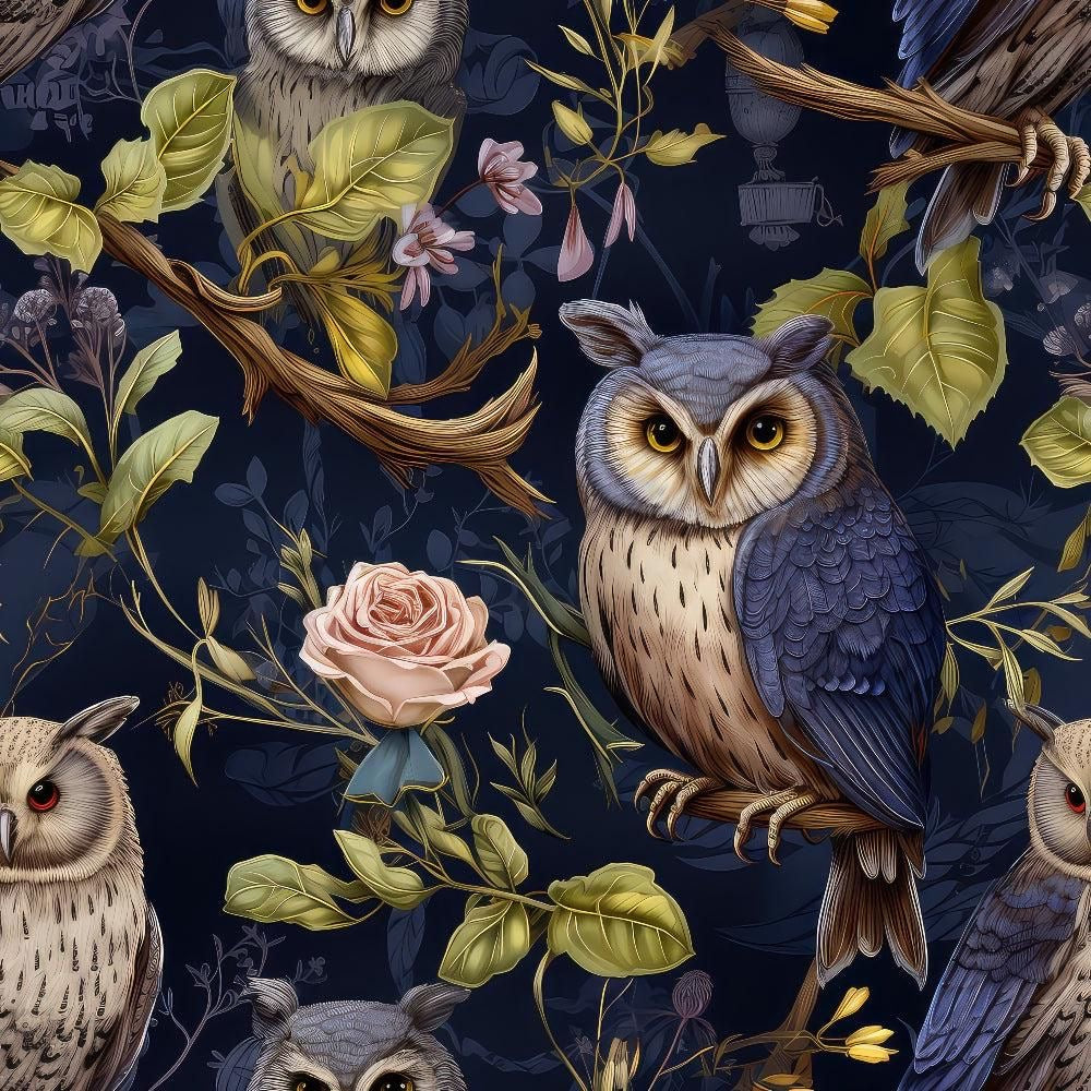 Floral Owl Tumbler Wrap (Copy)