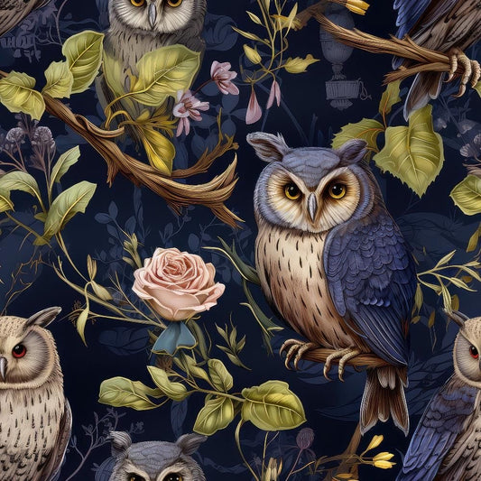 Floral Owl Tumbler Wrap (Copy)