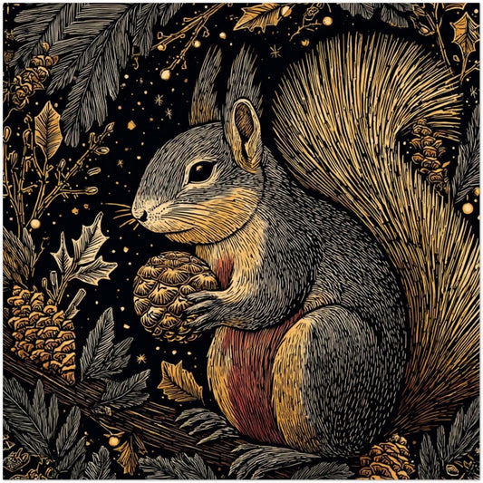 Sublimation Woodland Squirrel Tumbler Wrap