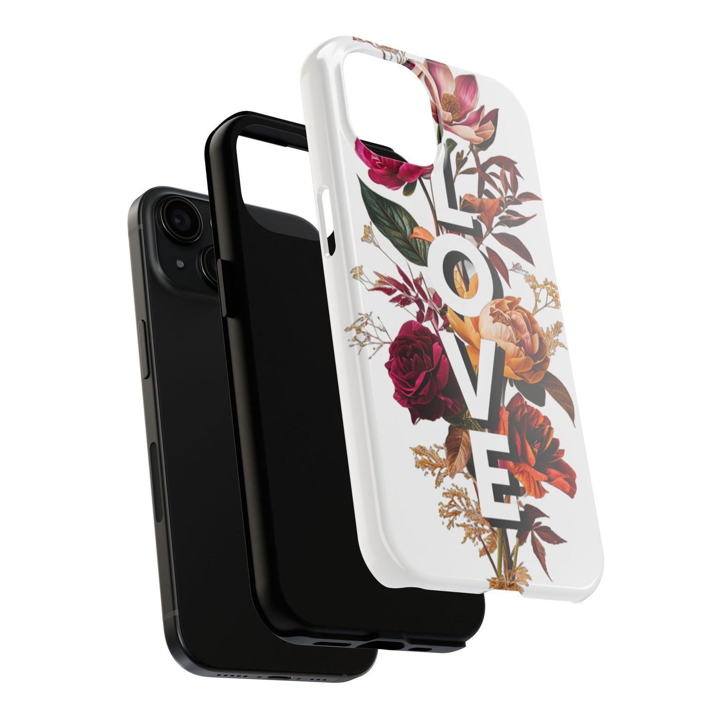 Floral Love Tough Phone Case | Elegant & Durable Protection