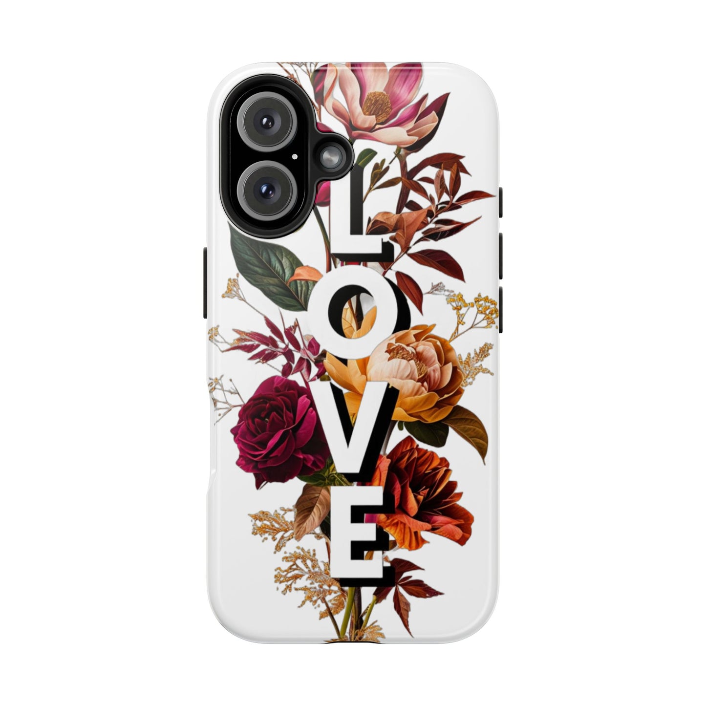 Floral Love Tough Phone Case | Elegant & Durable Protection