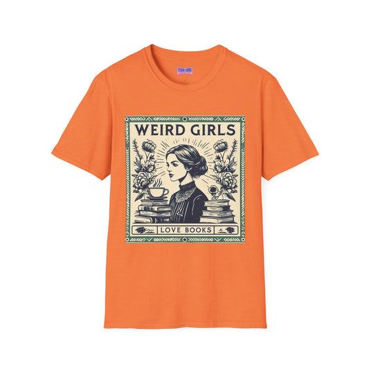 Weird Girls Love Books Unisex Softstyle T-Shirt