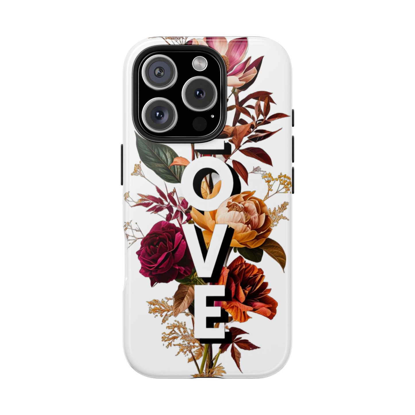 Floral Love Tough Phone Case | Elegant & Durable Protection