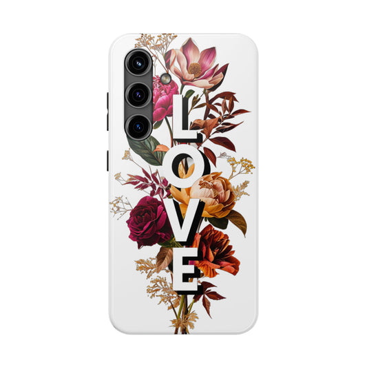 Floral Love Tough Phone Case | Elegant & Durable Protection