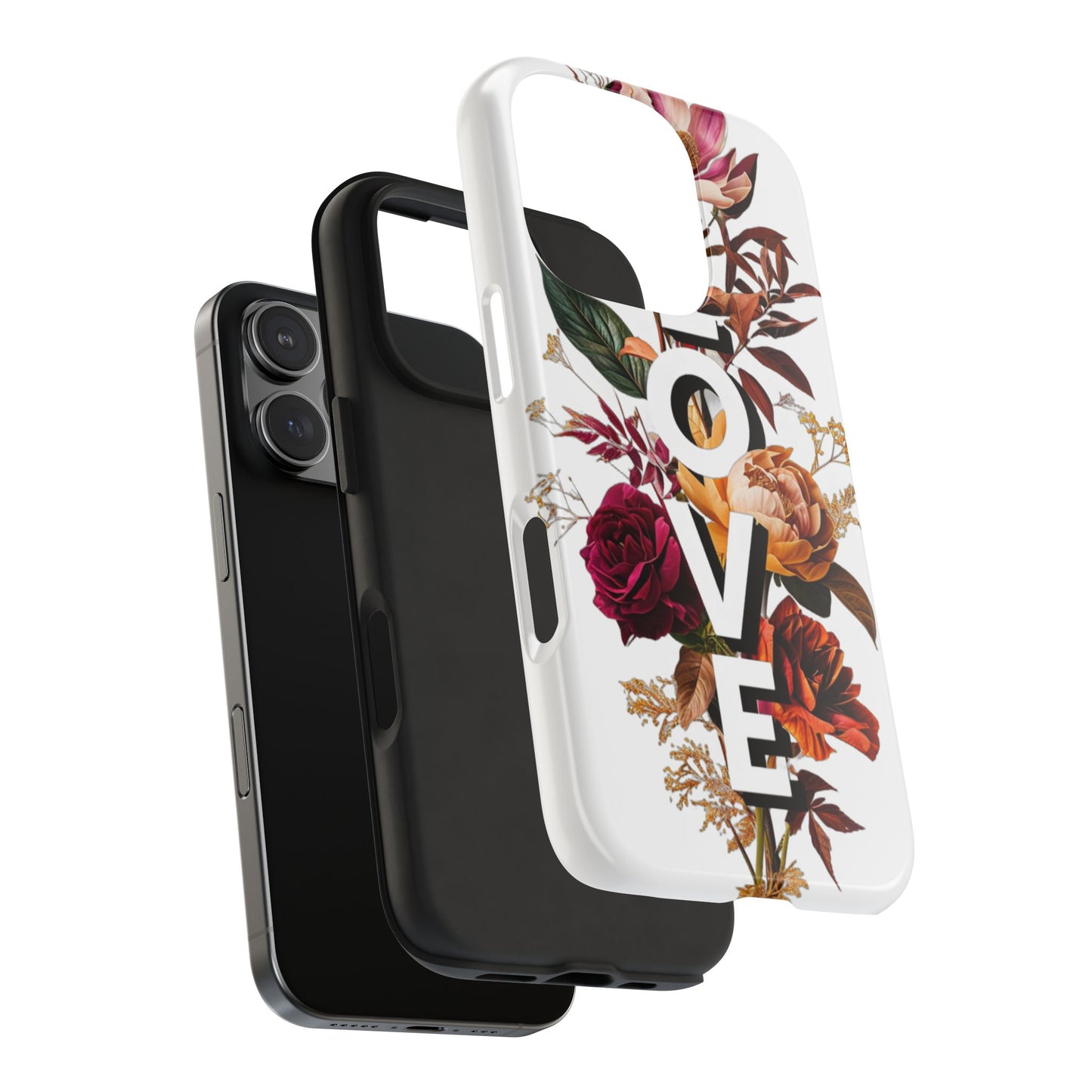 Floral Love Tough Phone Case | Elegant & Durable Protection