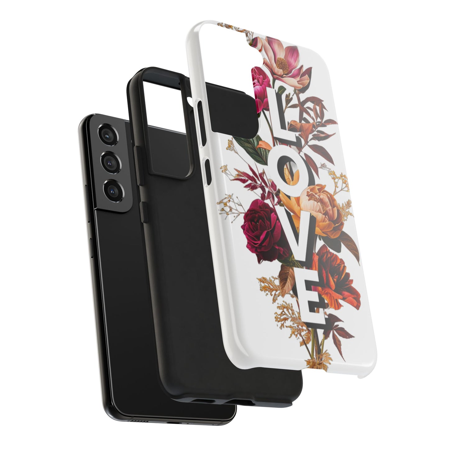 Floral Love Tough Phone Case | Elegant & Durable Protection