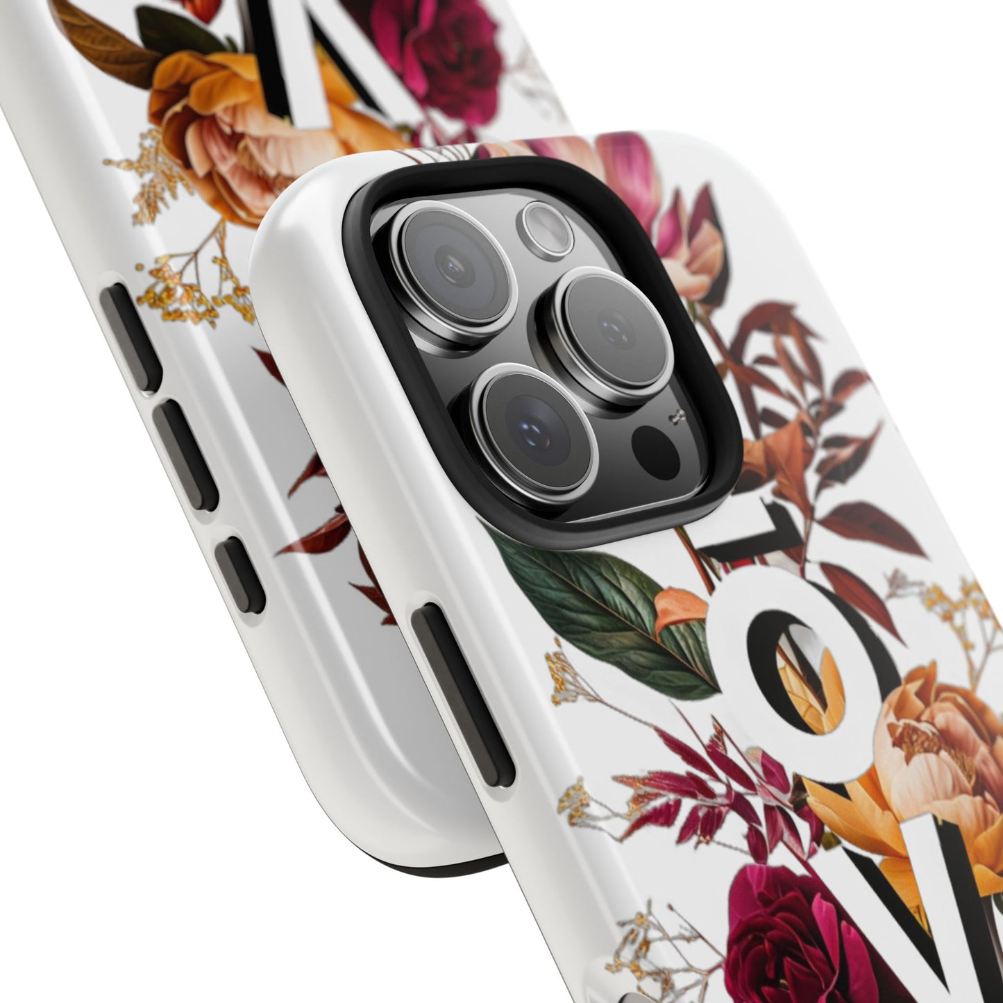 Floral Love Tough Phone Case | Elegant & Durable Protection