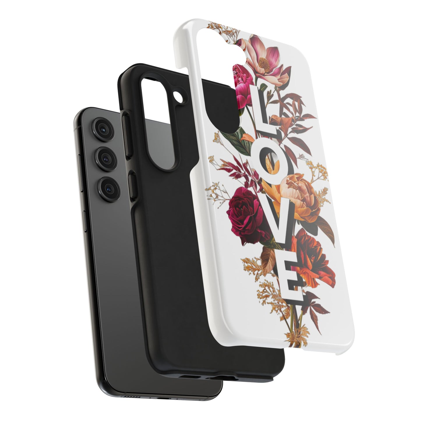 Floral Love Tough Phone Case | Elegant & Durable Protection