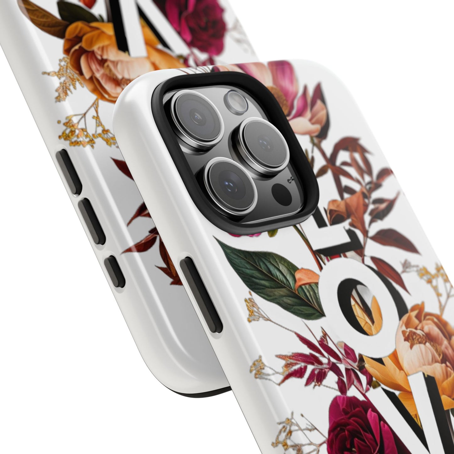 Floral Love Tough Phone Case | Elegant & Durable Protection