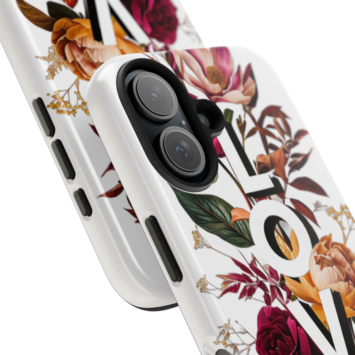 Floral Love Tough Phone Case | Elegant & Durable Protection