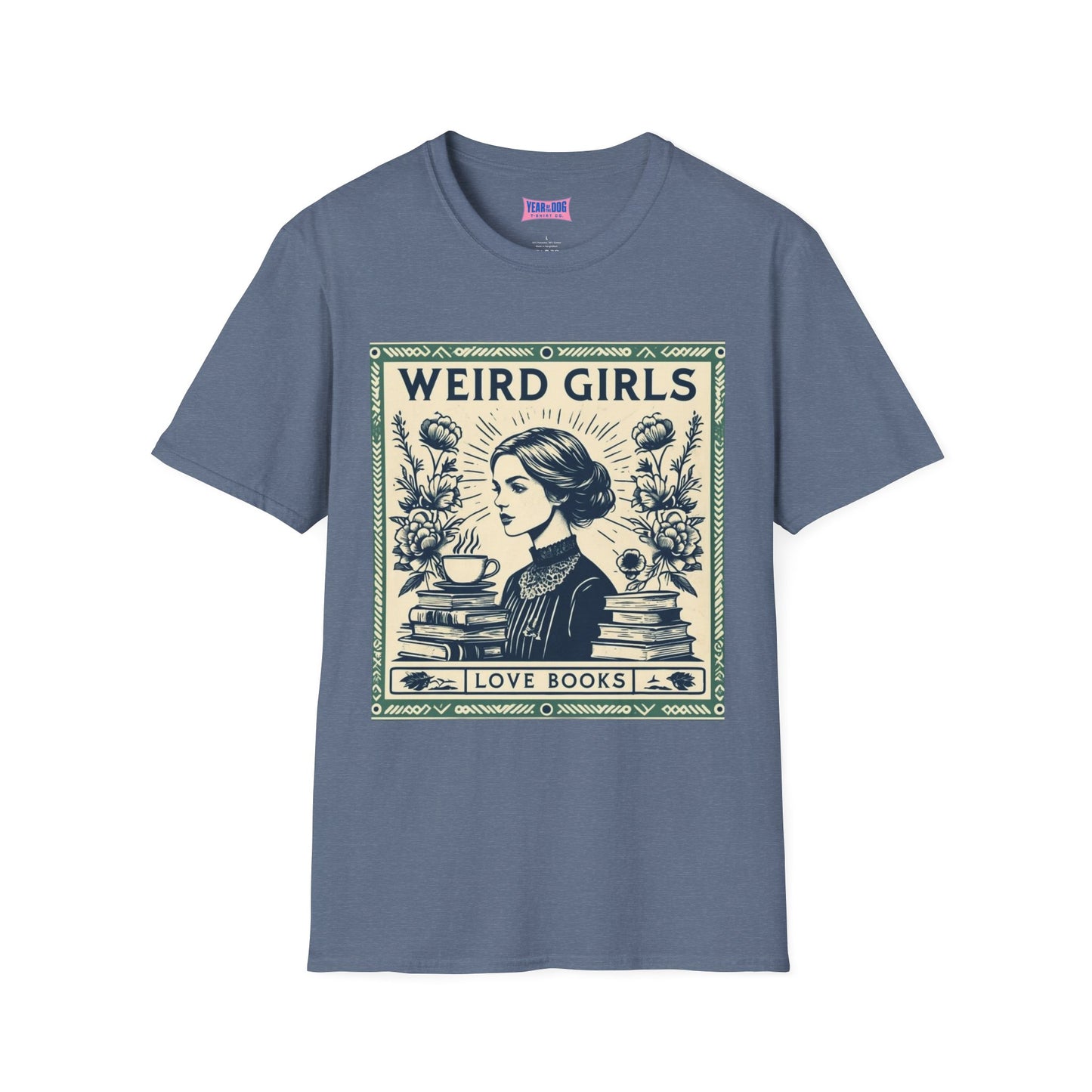 Weird Girls Love Books Unisex Softstyle T-Shirt