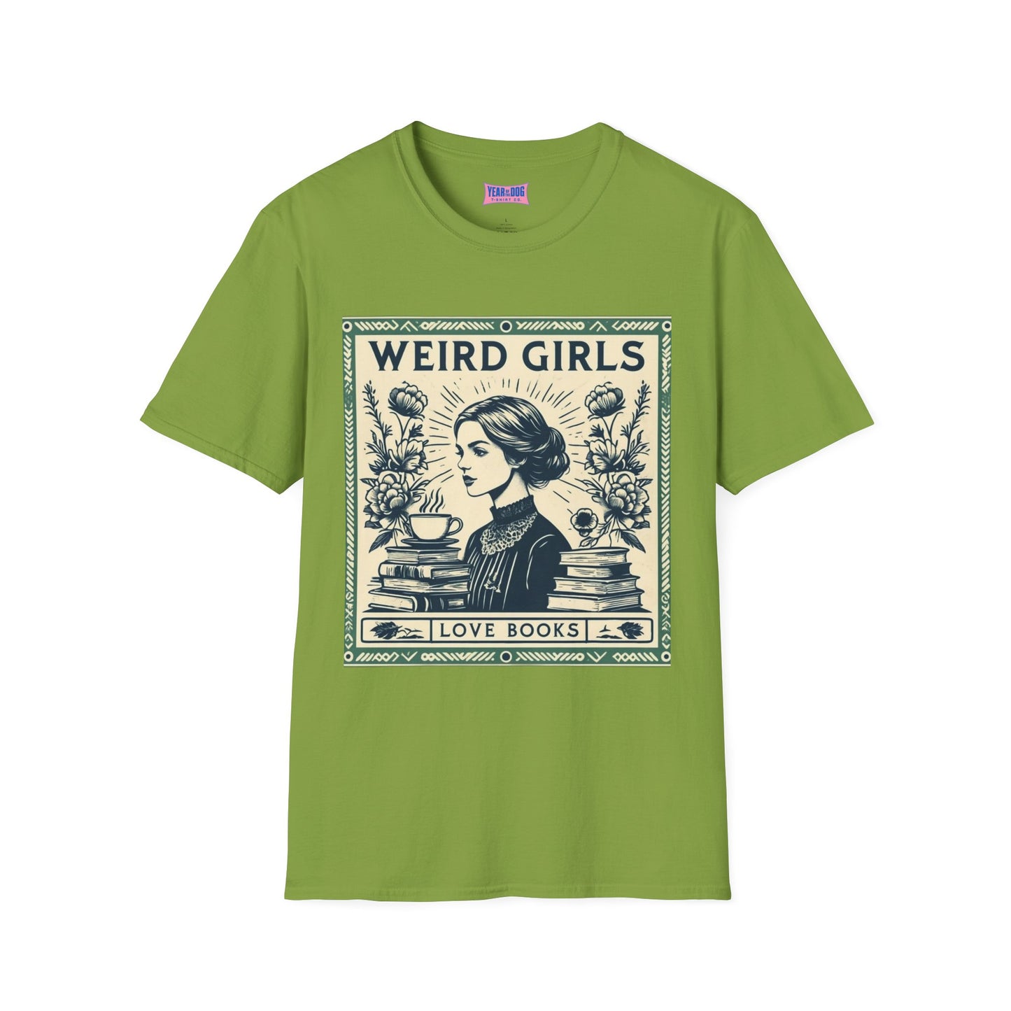 Weird Girls Love Books Unisex Softstyle T-Shirt