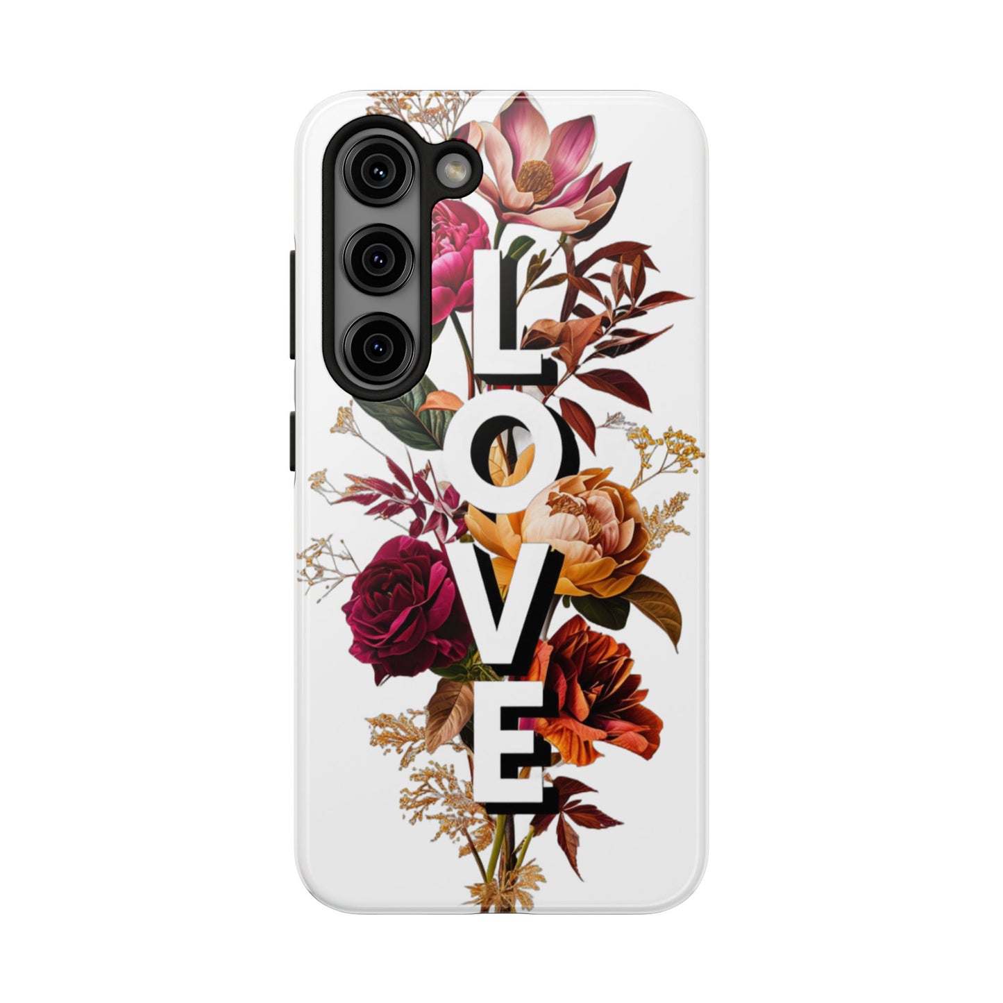 Floral Love Tough Phone Case | Elegant & Durable Protection
