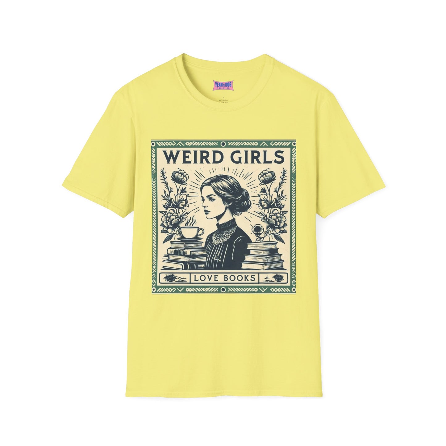 Weird Girls Love Books Unisex Softstyle T-Shirt