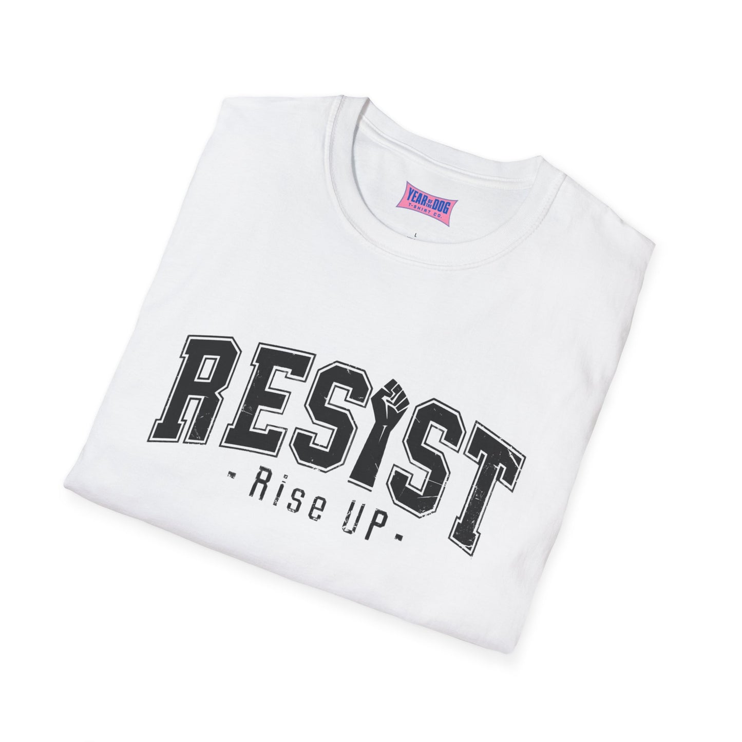 Unisex Softstyle T-Shirt - 'RESIST!' Statement Tee for Activists