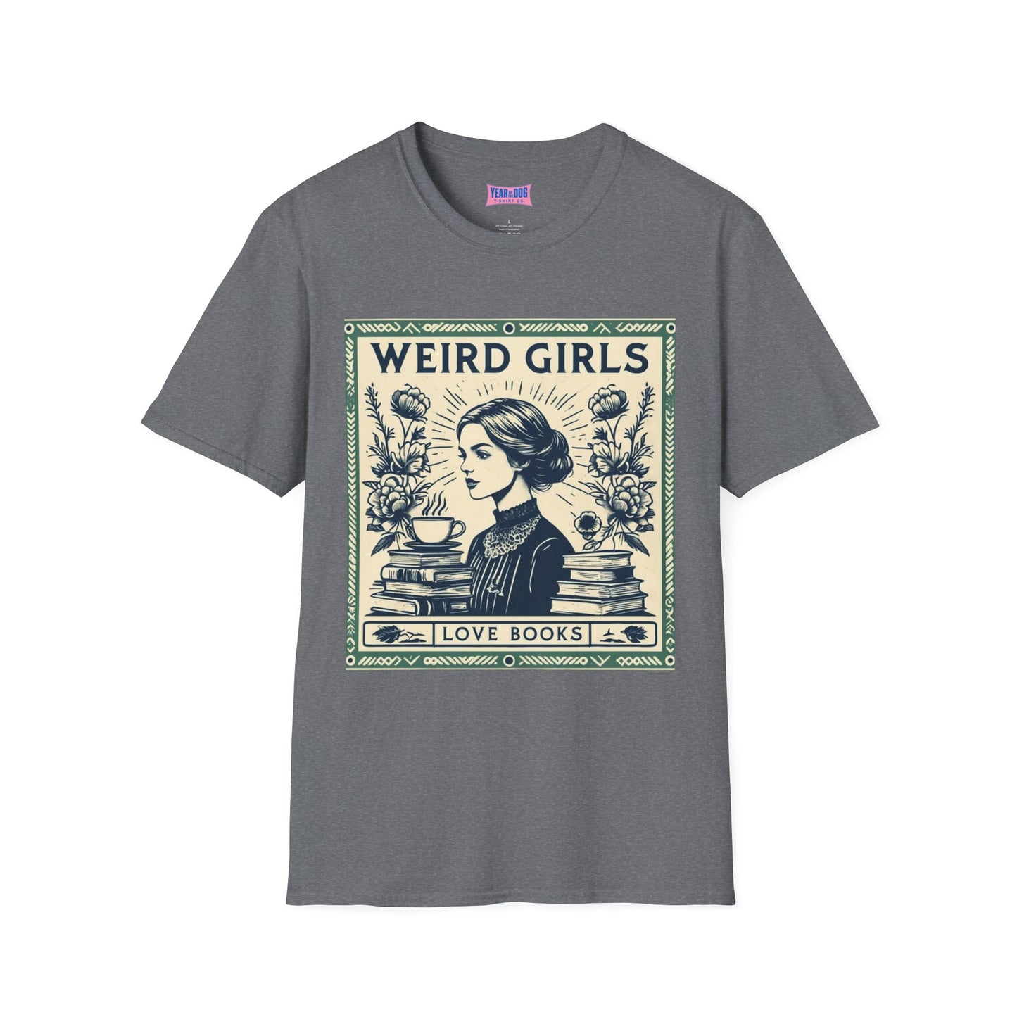Weird Girls Love Books Unisex Softstyle T-Shirt