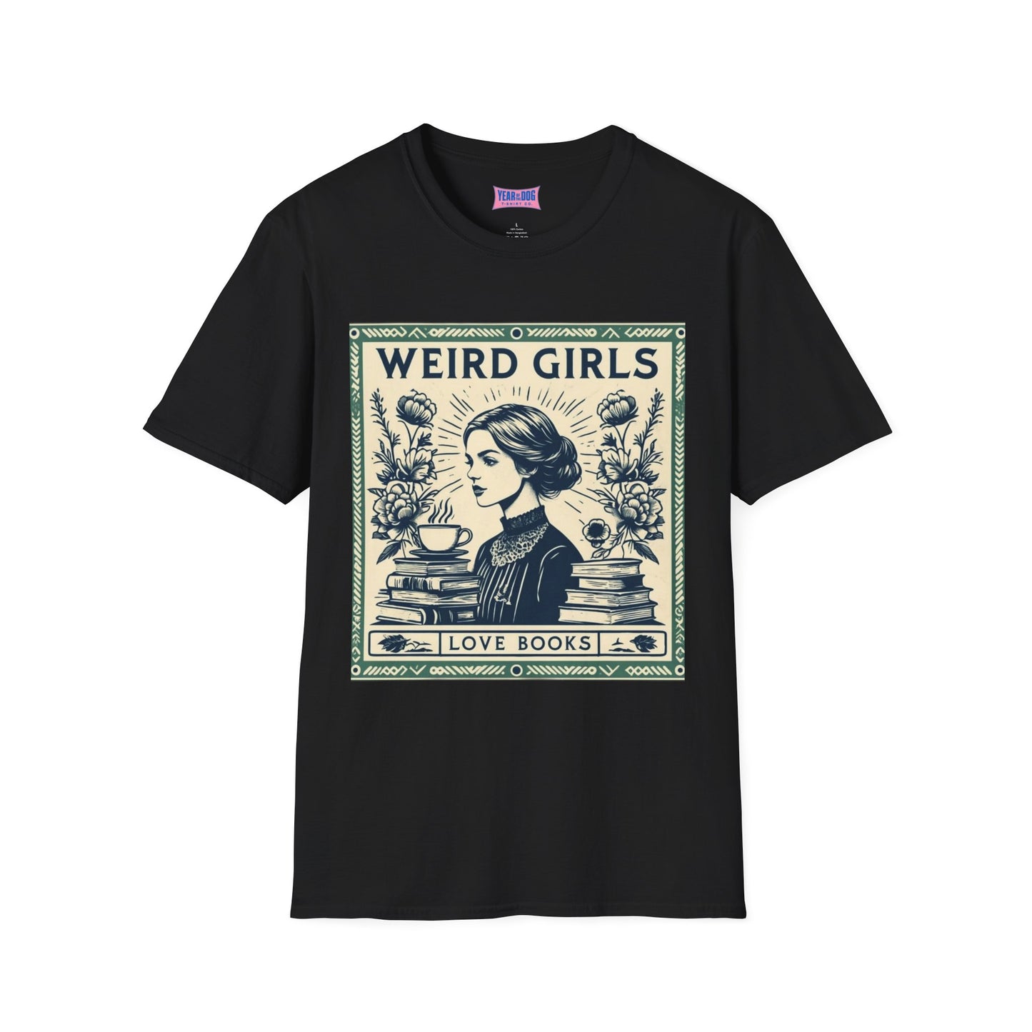 Weird Girls Love Books Unisex Softstyle T-Shirt