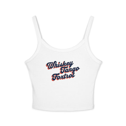Tank Top - Whiskey Tango Foxtrot Spaghetti Strap for Women