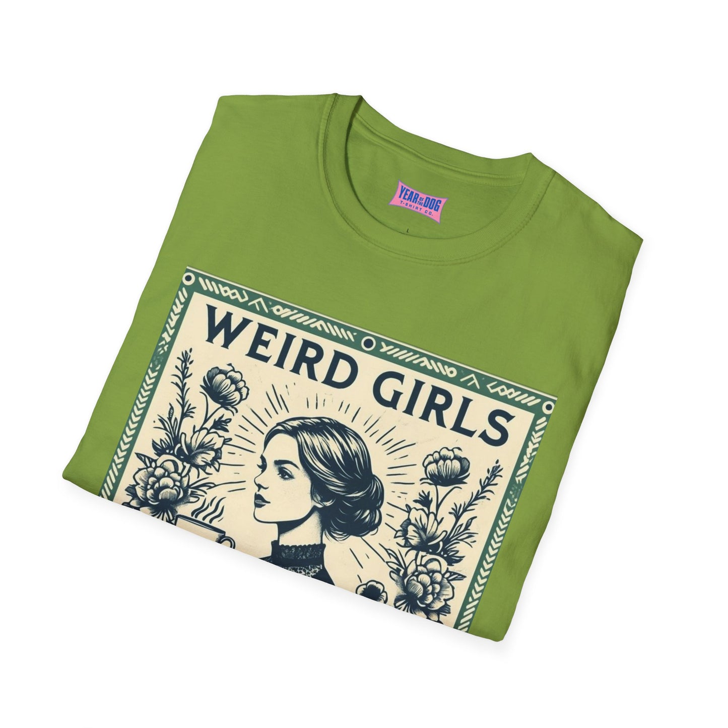 Weird Girls Love Books Unisex Softstyle T-Shirt