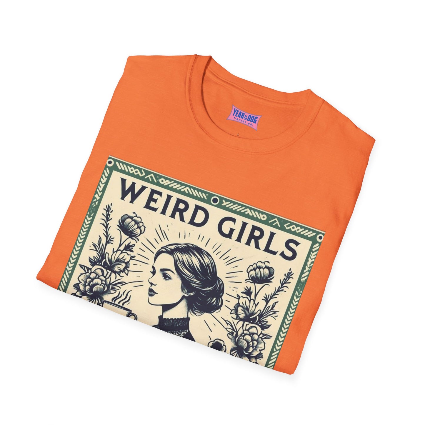 Weird Girls Love Books Unisex Softstyle T-Shirt