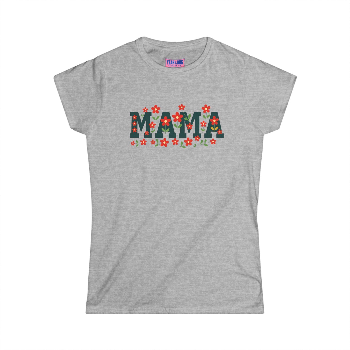 Women's Tee - Mama floral Tshirt design