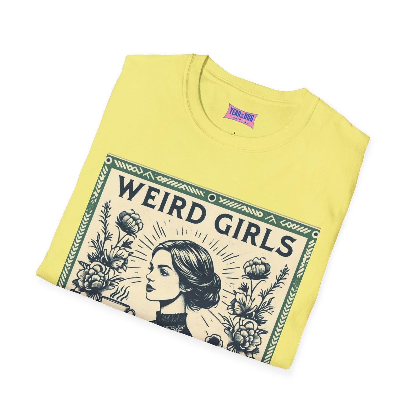 Weird Girls Love Books Unisex Softstyle T-Shirt