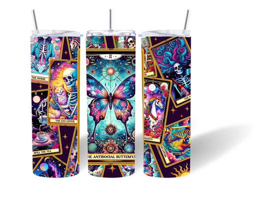 Sublimation Butterfly Tarot Tumbler Wrap