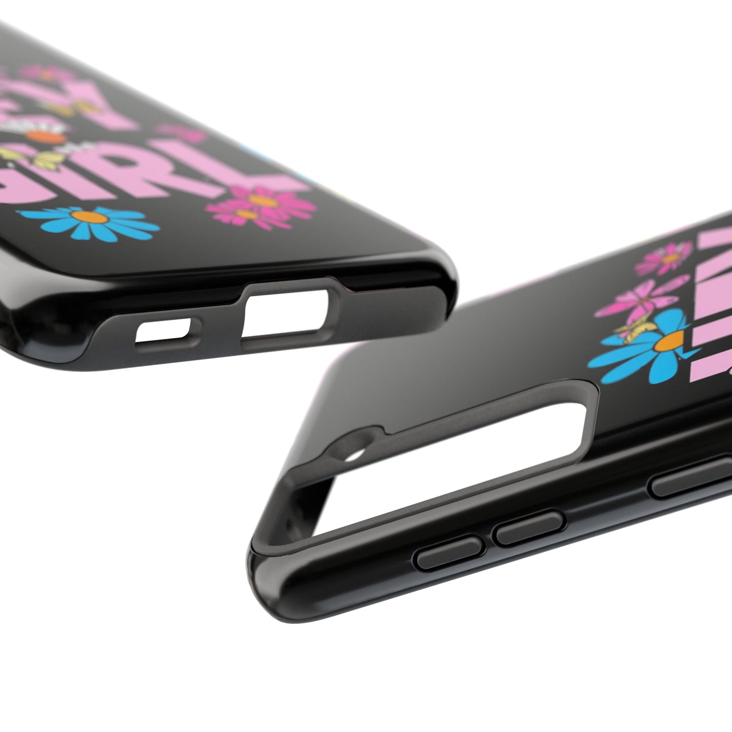 Hey Girl Floral Tough Phone Case - Stylish Protection for Trendy Users