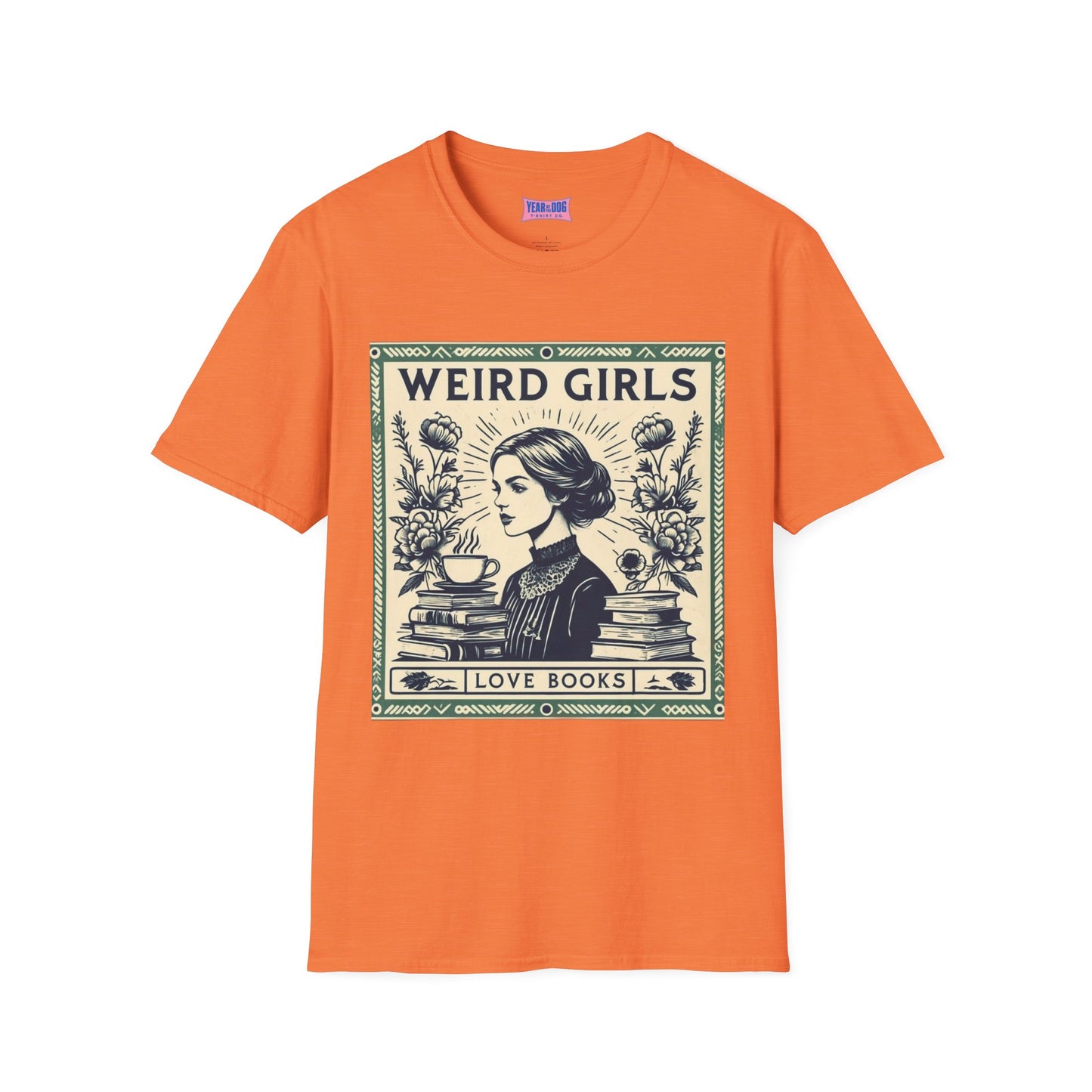 Weird Girls Love Books Unisex Softstyle T-Shirt
