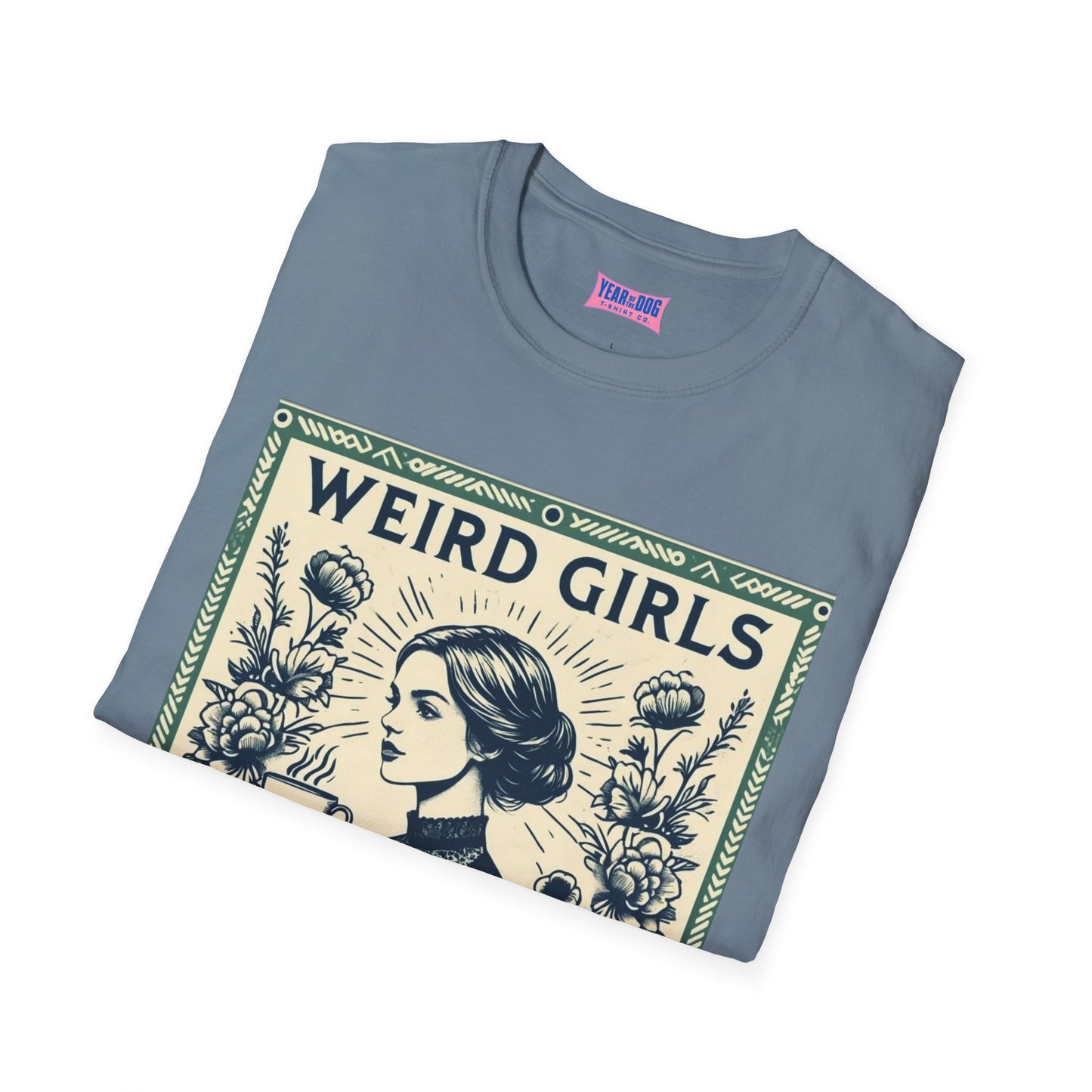 Weird Girls Love Books Unisex Softstyle T-Shirt