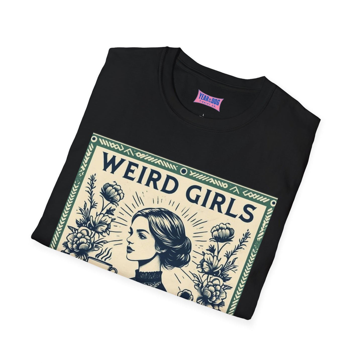 Weird Girls Love Books Unisex Softstyle T-Shirt