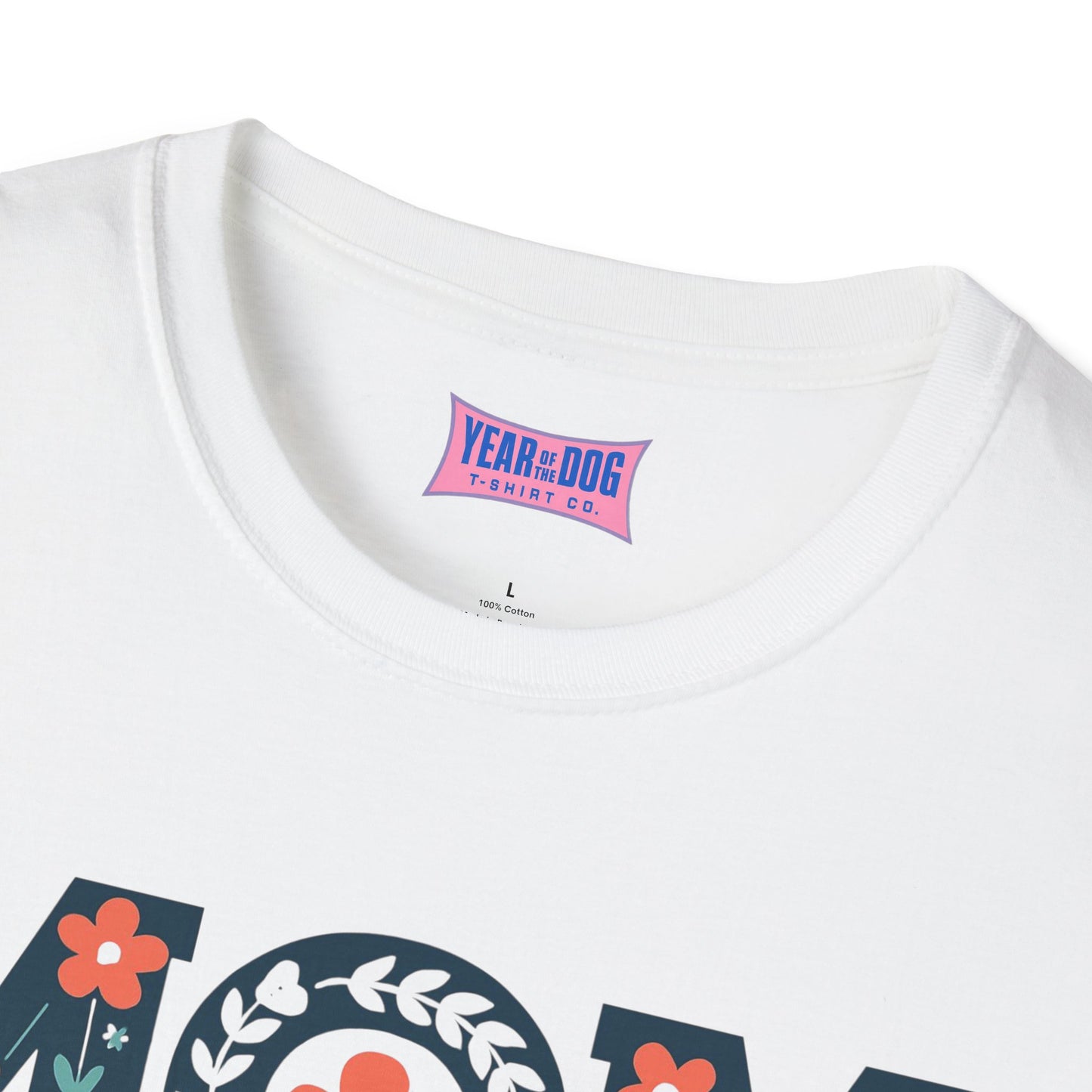 Mom Life Unisex Softstyle T-Shirt - Floral Design