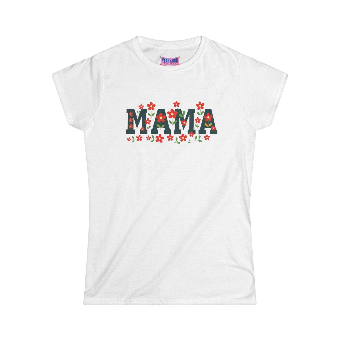 Women's Tee - Mama floral Tshirt design