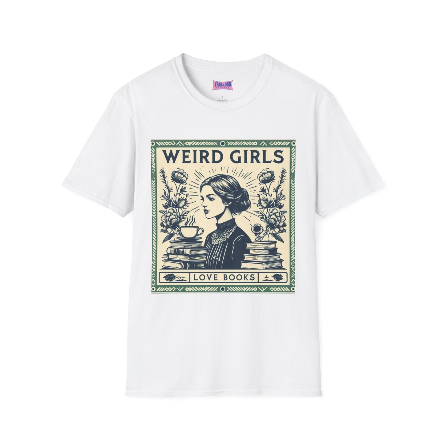 Weird Girls Love Books Unisex Softstyle T-Shirt