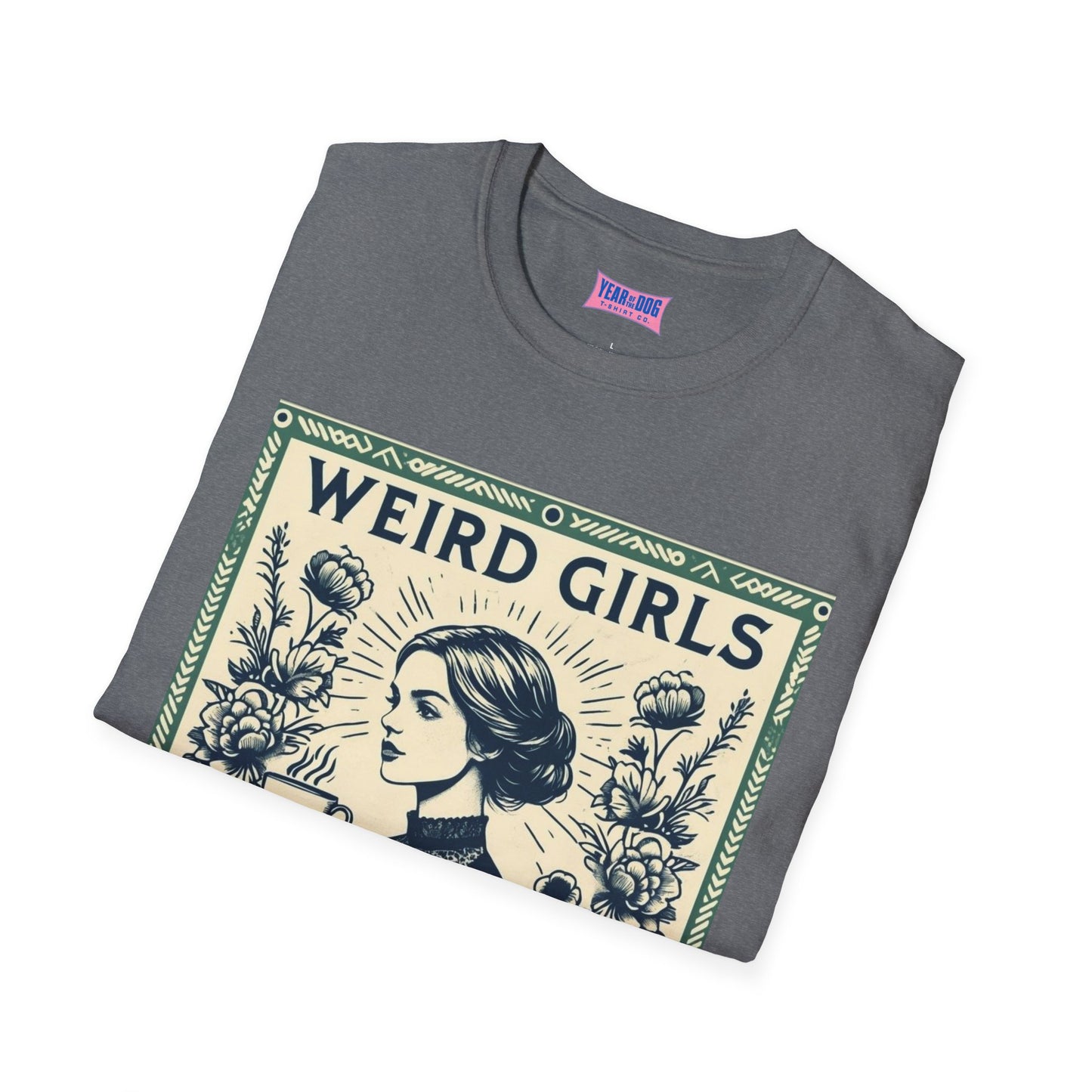 Weird Girls Love Books Unisex Softstyle T-Shirt