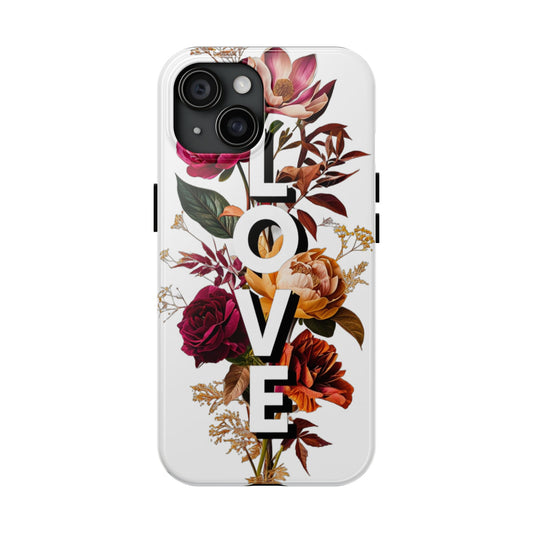 Floral Love Tough Phone Case | Elegant & Durable Protection